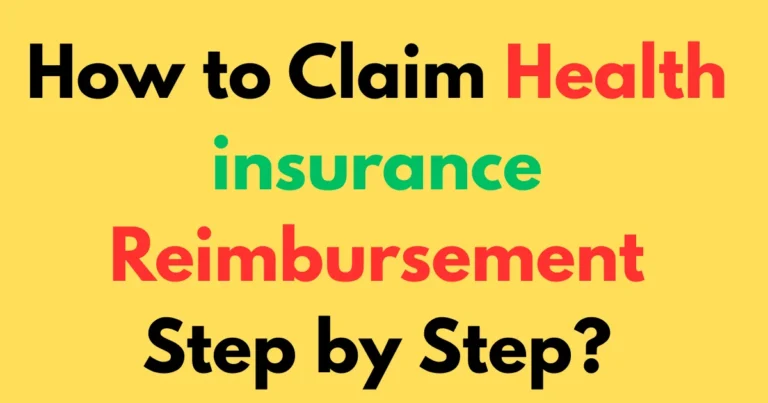 How to claim health insurance reimbursement step by step?