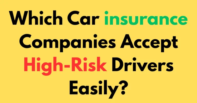 Which car insurance companies accept high-risk drivers easily?