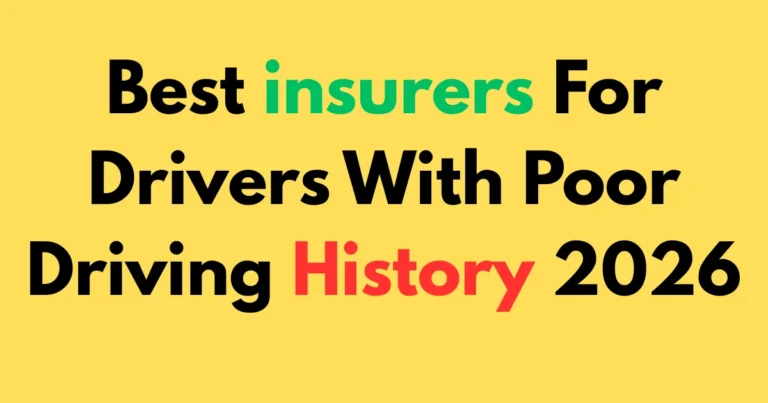 Best insurers for drivers with poor driving history 2026