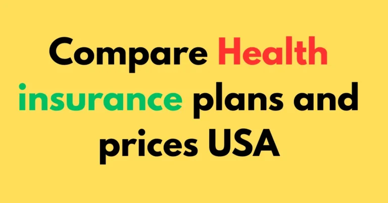 Compare health insurance plans and prices USA